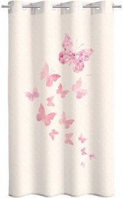 Κουρτίνα Παιδική Soft-Touch Contessa Ecru-Pink Saint Clair 160x240 cm 160x240cm Πολυέστερ