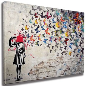 Πίνακας Καμβάς 966BRS1203 100x70cm Multi Wallity Οριζόντιοι Wood, Canvas
