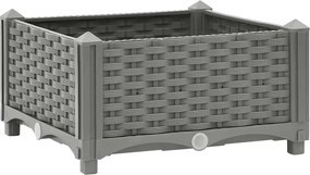 vidaXL Ζαρντινιέρα 40 x 40 x 23 εκ. από Πολυπροπυλένιο