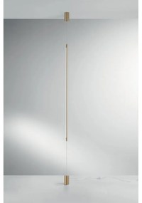 Φωτιστικό Δαπέδου Led-Gravity-PT-Oro Led 1728lm 3000K/4000K/6500K 120x6x6 Gold Luce Ambiente Design