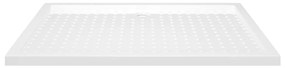 vidaXL Βάση Ντουζιέρας με Σχέδιο Τάπας Λευκή 80 x 120 x 4  εκ. από ABS