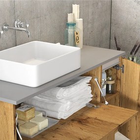 Furnibath Boston 81 - Βάση Επιτραπεζιου Νιπτηρα με Συρταρι 81x47 - MDF 647 GLOSS