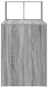 vidaXL Γραφείο Γραφής Γκρι Sonoma Επεξεργασμένο ξύλο, laminate Μεσαίο