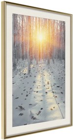 Αφίσα - Frosty Sunset - 20x30 - Χρυσό - Με πασπαρτού