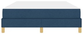 vidaXL Κρεβάτι με ελατήρια Μπλε και Καφέ 140 x 190 cm