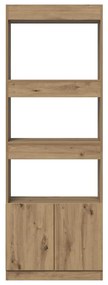 vidaXL Ντουλάπι Αρτισιανή Δρυς 63x33x180 εκ. από Επεξεργασμένο Ξύλο