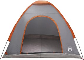 vidaXL Σκηνή Camping 2 ατόμων Γκρι και Πορτοκαλί