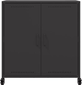 vidaXL Ντουλάπι Μαύρο 68x39x72 εκ. από Χάλυβα