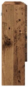 vidaXL Ντουλάπα Καθρέφτη Παλιό ξύλο 80 x 17 x 55 εκ Επεξεργασμένο ξύλο