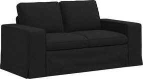 vidaXL Καναπές 120cm 2 pcs Μαύρο Μέταλλο