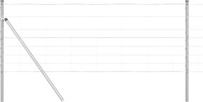 vidaXL Στύλος Περιφράξεων Γαλβανισμένο 25 x 0,8 m Ατσάλι