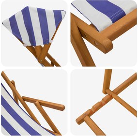 vidaXL Καρέκλα Ακτίνας 2 pcs 3 θέση Στερεό Ξύλο Ευκαλύπτου