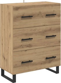 vidaXL Πλαϊνό γραφείο Artisan Oak 69,5 x 34 x 90 εκ.