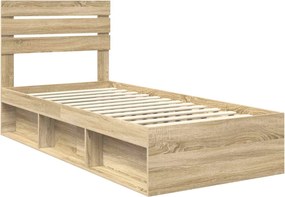 vidaXL Σκελετός Κρεβατιού Sonoma δρυς 100 x 200 cm