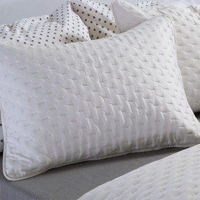 Ζεύγος Μαξιλαροθήκες Καπιτονέ (52x72) Nef-Nef Homeware Adelle Ecru