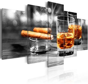 Πίνακας - Cigars and whiskey 100x50