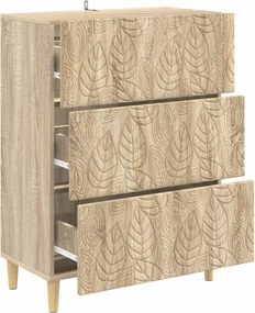 vidaXL Ντουλάπι με Συρτάρια 66 x 34,5 x 90 εκ Επεξεργασμένο Ξύλο