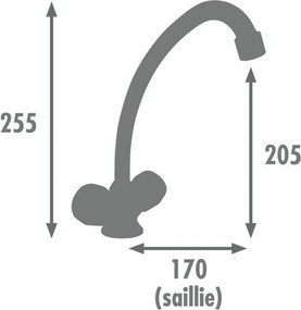 Βρύση με δύο λαβές Edouard Rousseau KONFORT