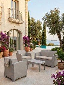 Σετ σαλονιού Rattan M-Gkri-Mpez