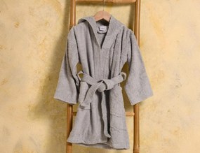 Παιδικό Μπουρνούζι Bloom Kids Melinen από Βαμβάκι 400gsm - 10-12 ετών - Silver