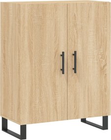 vidaXL Ντουλάπι Sonoma δρυς 69,5 x 34 x 180 εκ. από Επεξεργασμένο Ξύλο