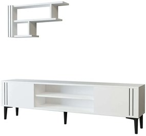 Σύνθεση Τηλεόρασης Snow 382NRC1146 140x29,6x44,6cm White