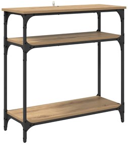 vidaXL Τραπέζι κονσόλας Artisan Oak 75 x 29 x 75 εκ Επεξεργασμένο ξύλο