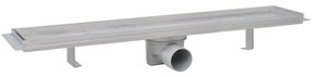 vidaXL Σιφόνια Ντουζιέρας Γραμμικά 2 τεμ. 630x140 χιλ. Ανοξείδ. Ατσάλι