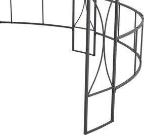 vidaXL Κιόσκι Στρογγυλό Λευκό 300 x 290 εκ.