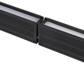 GloboStar OFFICE 61024-P Γραμμικό Κρεμαστό Φωτιστικό Linear LED 18W 2200lm 120° AC 220-240V Μ120 x Π2 x Υ4cm Φυσικό Λευκό 4500K - Μαύρο - 3 Years Warranty