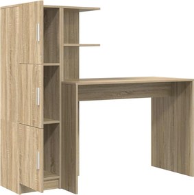 vidaXL Γραφείο 2 pcs Δρύς Sonoma