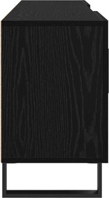 vidaXL Ντουλάπι TV 150 x 30 x 50 cm Μαύρη Οξυά Επεξεργασμένο Ξύλο