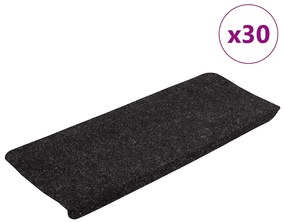 vidaXL Πατάκια Σκάλας Αυτοκόλλητα 30 τεμ. Ανθρακί 65x24,5x3,5 εκ.