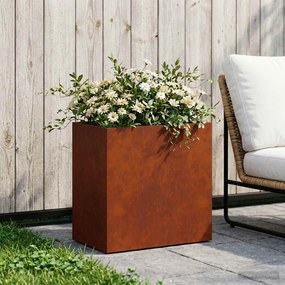 vidaXL Γλάστρα Κήπου Σκ rusty 50 x 30 x 50 cm