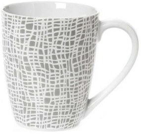 Κούπα Fashion 25.638.20 360ml White-Grey Cryspo Trio Πορσελάνη