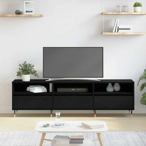 vidaXL Ντουλάπι τηλεόρασης  Μαύρη Δρυς 150x30x44.5 εκ. Επεξεργασμένο Ξύλο