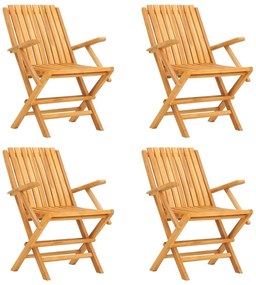 vidaXL Σετ Τραπεζαρίας Κήπου 5 Τεμαχίων από Μασίφ Ξύλο Teak