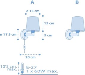 Starlight Blue απλίκα τοίχου (82219T)