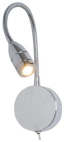 Απλίκα Φωτιστικό Τοίχου Σποτ LED Χρώμιο H30 Zambelis-H30-Χρώμιο H30