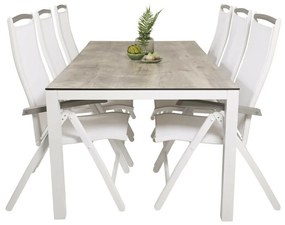 Σετ Τραπέζι και καρέκλες Dallas 2492, HPL, Ύφασμα, Μέταλλο | Epipla1.gr