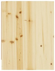 vidaXL Κομοδίνο 40 x 30,5 x 40 εκ. από Μασίφ Ξύλο Ελάτης