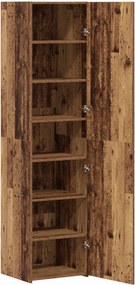 vidaXL Highboard Παλιό ξύλο 45 x 42,5 x 185 εκ.