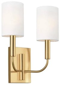 Απλίκα Φωτιστικό Τοίχου 2xE14 Brianna Elstead Lighting FE-BRIANNA2-BB Ορείχαλκος