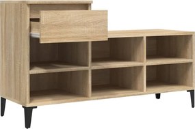 vidaXL Παπουτσοθήκη Sonoma Δρυς 102x36x60 εκ. από Επεξεργασμένο Ξύλο