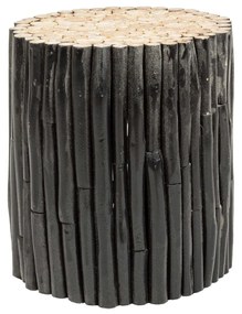 Σκαμπό Guadalupe 0680462 38x40 Black Wood