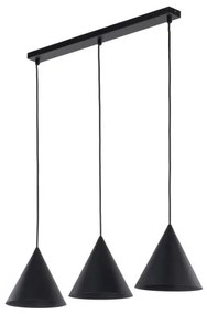 Κρεμαστό Φωτιστικό Οροφής 3xE27 75cm Cono TK Lighting-10068-Μαύρο 10068