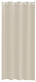 vidaXL Κουρτίνες με κουρτίνες 2 pcs Άμμος 140x175cm Πολυεστέρας