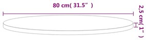 ΕΠΙΦΑΝΕΙΑ ΤΡΑΠΕΖΙΟΥ ΣΤΡΟΓΓΥΛΗ Ø80X2,5 ΕΚ. ΜΑΣΙΦ ΞΥΛΟ ΟΞΙΑΣ 355918