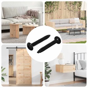 vidaXL Καρφί Χτυπήματος 2 pcs Μαύρο M4 x 28 mm Ατσάλι