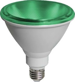 Λαμπτήρας LED E27 PAR38 15W Green